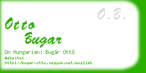 otto bugar business card