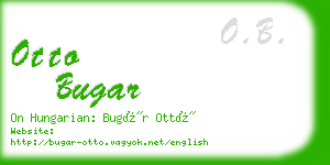otto bugar business card